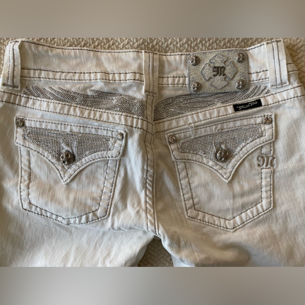 Miss Me Skinny White Jean Vintage